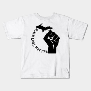 Black Lives Matter - Michigan Revolution Kids T-Shirt